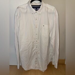 Tommy Hilfiger White Button-Down Shirt – XXL
